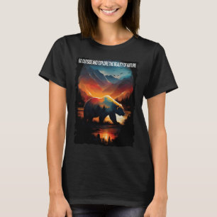 Go Outside And Explore The Beauty Of Nature hiking T-Shirt