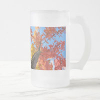 Go Outside and Play! Autumn Leaves Glass Mugs