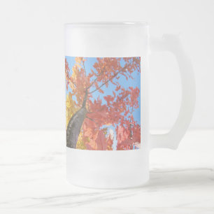 Go Outside and Play! Autumn Leaves Glass Mugs