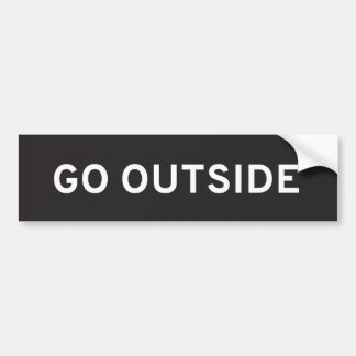 Go Outside Bumper Sticker