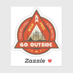 Go Outside Custom-Cut Vinyl Sticker