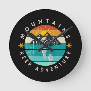 Go Outside Outdoor Keep adventure Round Clock