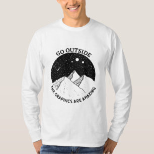 go outside the graphics are amazing vintage nature T-Shirt