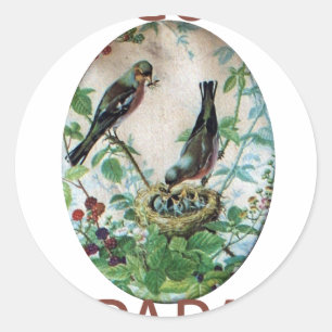 Go Papa Classic Round Sticker