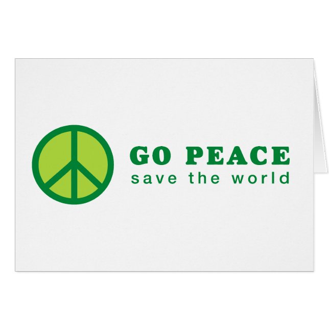Go Peace (Green) (Front Horizontal)