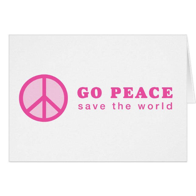 Go Peace (Pink) (Front Horizontal)