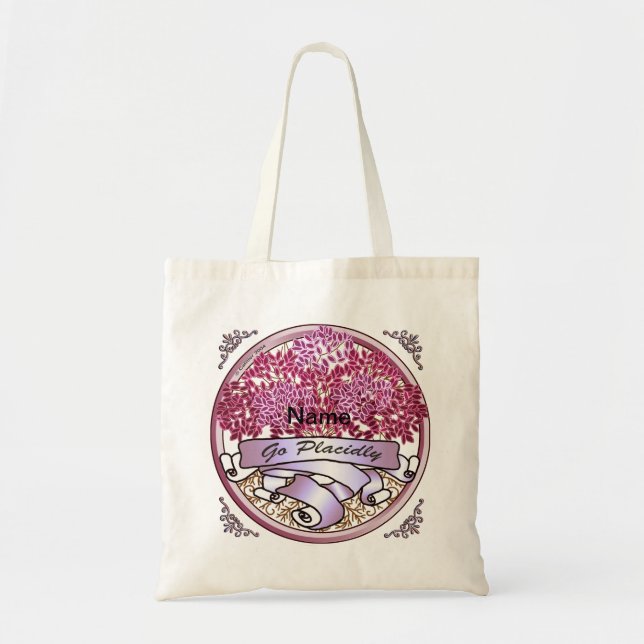 Go Placidly Tote Bag (Front)