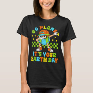 Go planet earth day 2026 teacher kids retro earth T-Shirt