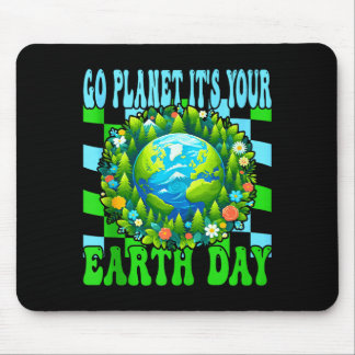 Go planet earth day cute earth nature lovers tank mouse mat
