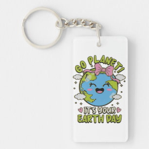 🌎 Go Planet! It’s Your Earth Day 💚 Key Ring