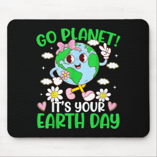 Go Planet Its Your Earth Day 2026 Women Men Kids B Mouse Mat