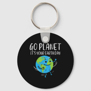 Go Planet Its Your Earth Day Environmentalist Men Key Ring