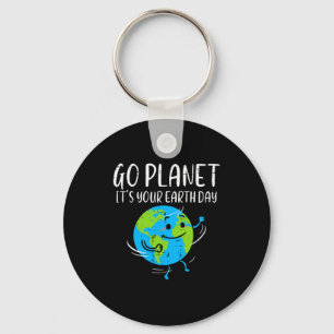 Go Planet Its Your Earth Day Environmentalist Men Key Ring