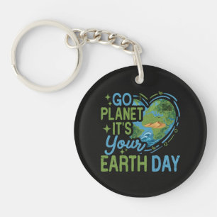Go Planet It's Your Earth Day Key Ring
