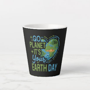 Go Planet It's Your Earth Day Latte Mug