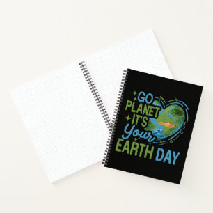 Go Planet It's Your Earth Day Notebook