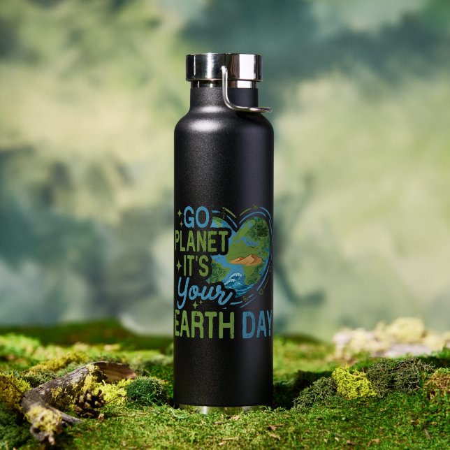 Go Planet It's Your Earth Day Water Bottle (Outdoor (Rotated))