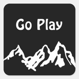 Go Play Square Sticker