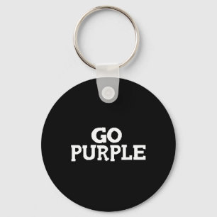 Go Purple Team Spirit Gear Color War Grape Wins Th Key Ring