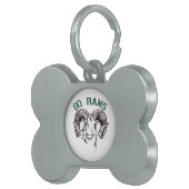 Go Rams Pet Name Tag (Front Right)