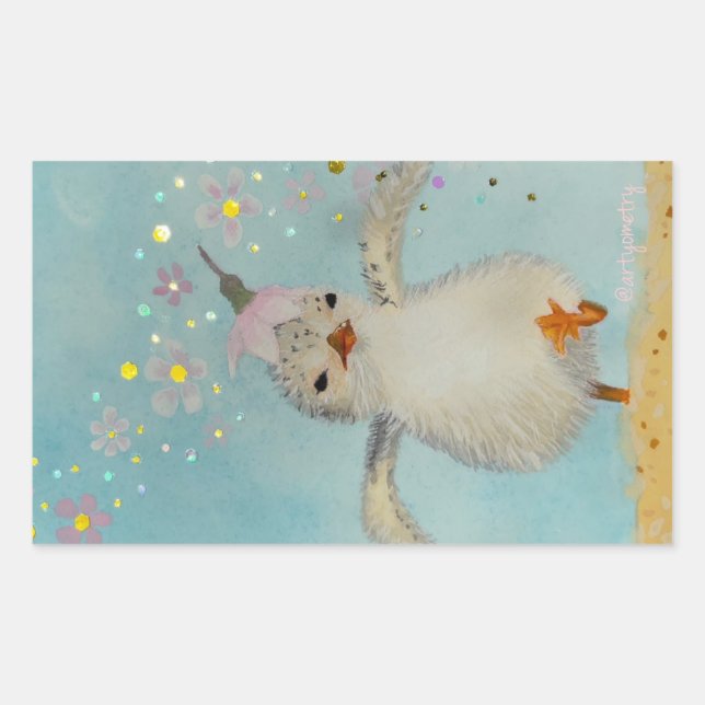 Go! Rectangular Sticker (Front)