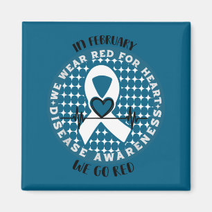 Go Red - American Heart Health Month Awareness In  Magnet