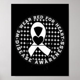 Go Red - American Heart Health Month Awareness In Poster