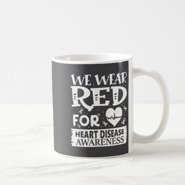 Go Red – Awareness For Us Heart Health Month In Fe Coffee Mug (Right)