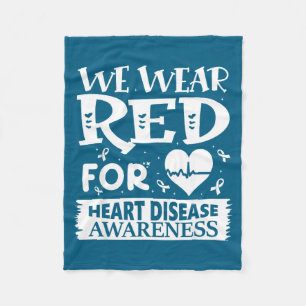 Go Red – Awareness For Us Heart Health Month In Fe Fleece Blanket