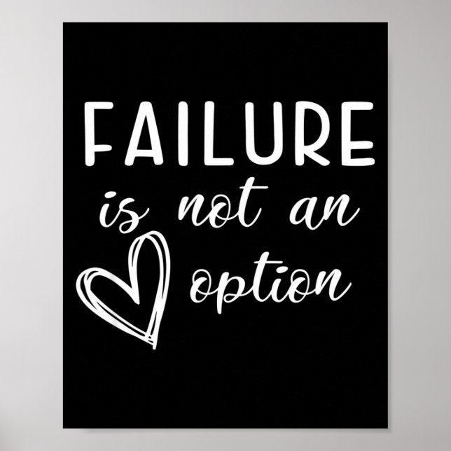 Go Red - Failure Is Not An Option  Poster (Front)