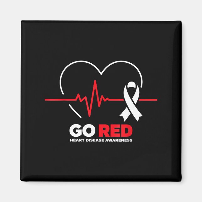 Go Red For Women American Chd Heart Disease Month  Magnet (Front)
