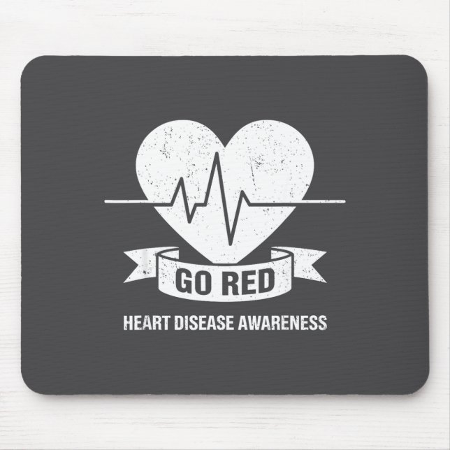 Go Red For Women American Chd Heart Disease Month  Mouse Mat (Front)