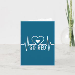 Go Red For Women American Heart Disease Month Awar Card