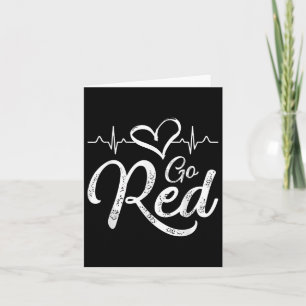 Go Red For Women American Heart Disease Month Awar Card