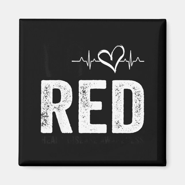 Go Red For Women American Heart Disease Month Awar Magnet (Front)