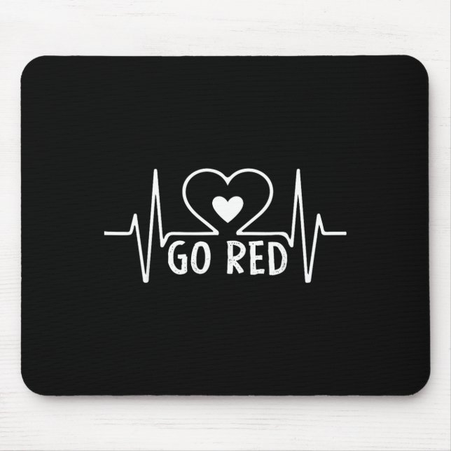 Go Red For Women American Heart Disease Month Awar Mouse Mat (Front)