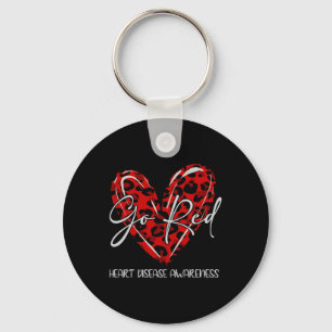 Go Red For Womens Heart Disease Awareness Month Key Ring