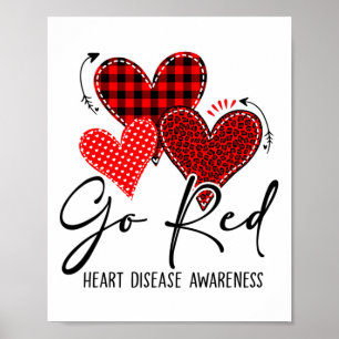 Go Red For Womens Heart Disease Awareness Month Le Poster
