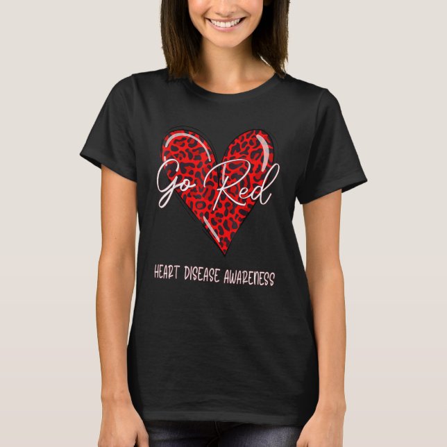 Go Red For Womens Heart Disease Awareness Month Le T-Shirt (Front)