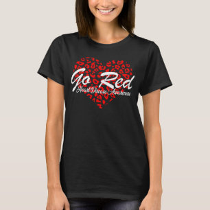Go Red For Womens Heart Disease Awareness Month Le T-Shirt