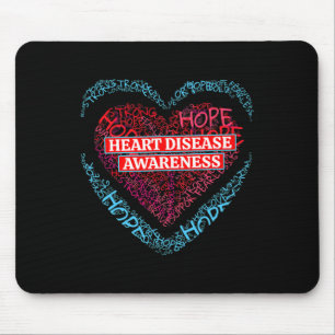 Go Red Heart Disease Awareness For Men Women  Mouse Mat
