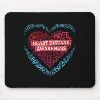 Go Red Heart Disease Awareness For Men Women  Mouse Mat
