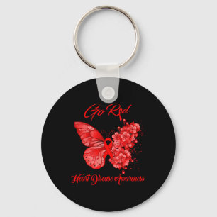 Go Red Heart Disease Awareness  Key Ring