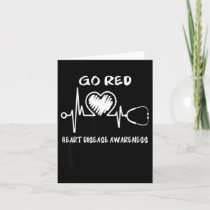Go Red Heart Disease Awareness Month Card