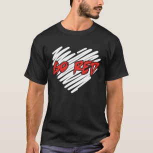 Go Red Heart Disease Awareness Month Ribbon 2 T-Shirt