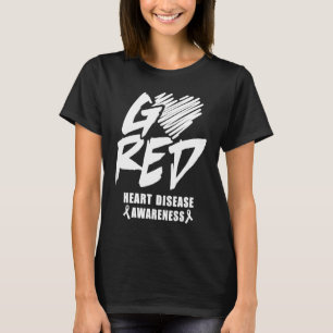Go Red Heart Disease Awareness Month Ribbon T-Shirt
