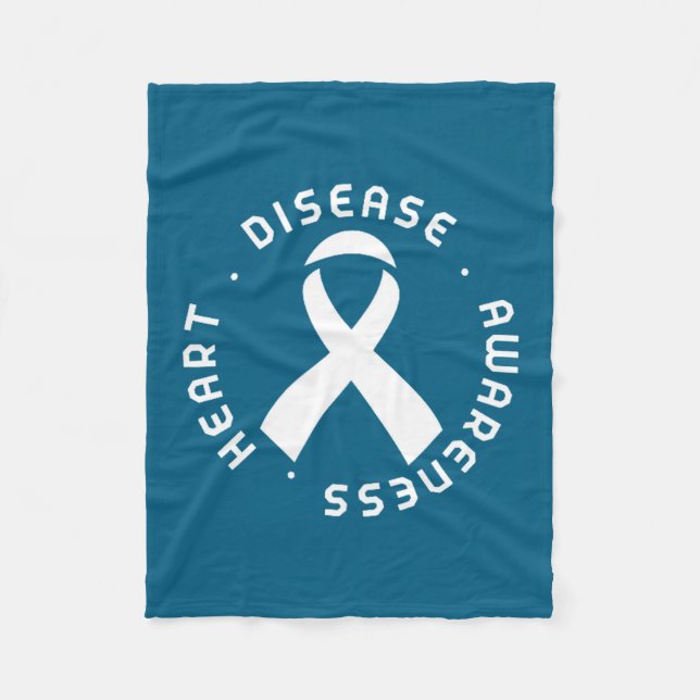 Go Red In February Heart Disease Awareness Health  Fleece Blanket (Front)