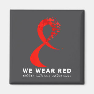 Go Red In February Heart Disease Awareness Health  Magnet