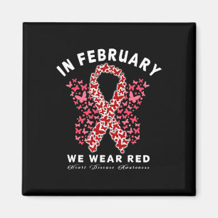 Go Red In February Heart Disease Awareness Health  Magnet