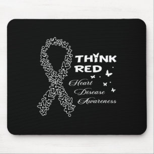 Go Red In February Heart Health Heart Disease Awar Mouse Mat